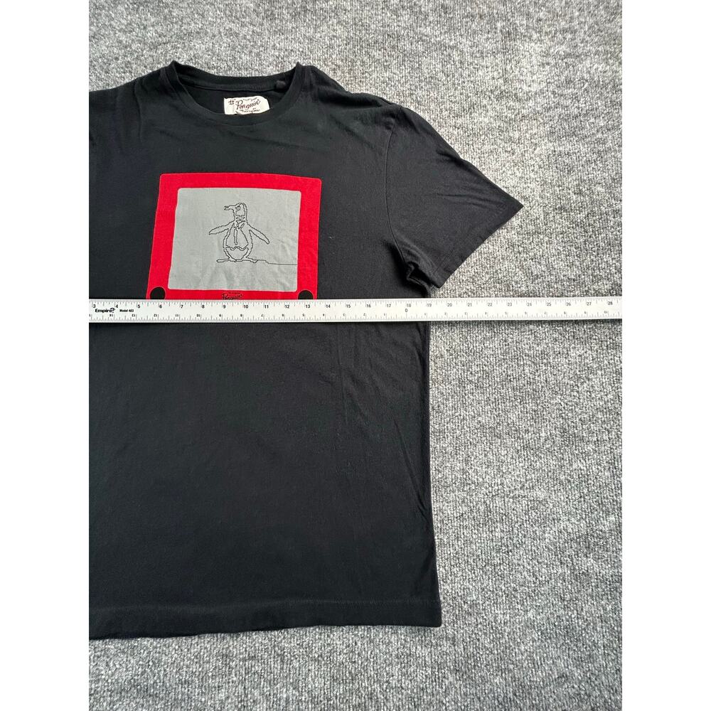 Original Penguin TV Screen Graphic T-Shirt Men's Small Black Tee - Picture 5 of 8
